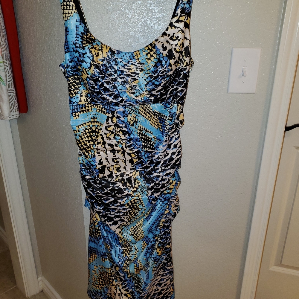 Sangria brand ruched cocktail/party dress